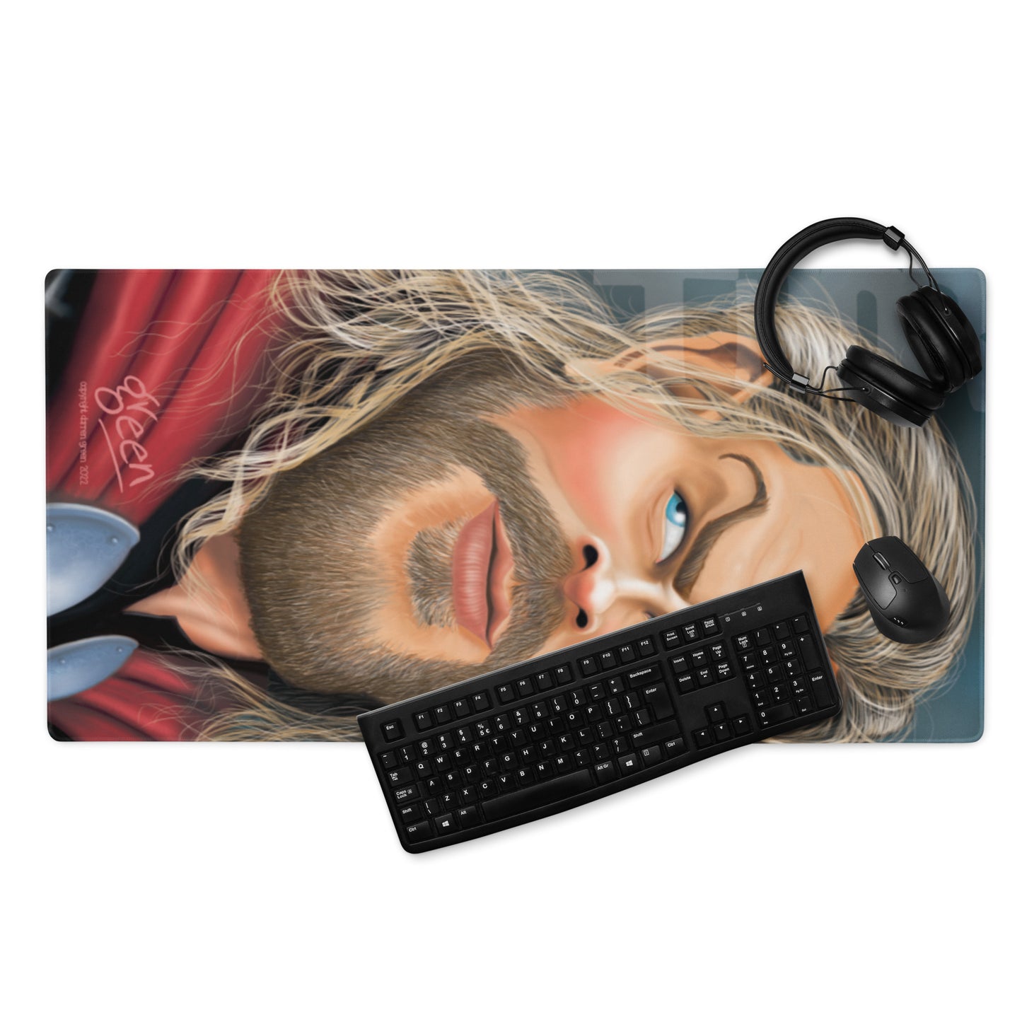 Large Gaming mouse pad 'Thor' by Darren Green
