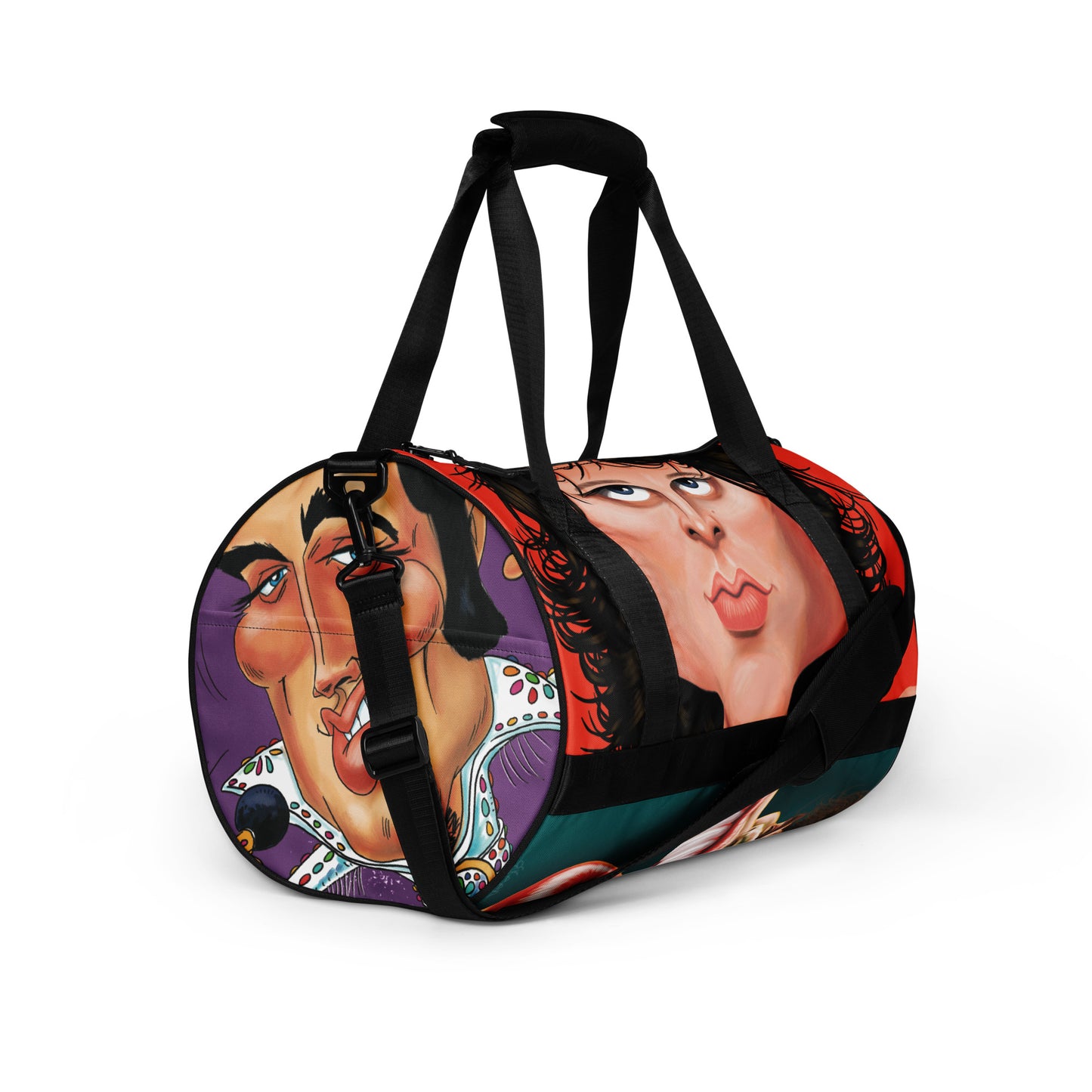 Gym bag - Jim, Tim, Elvis, Bowie, Jagger by Darren Green