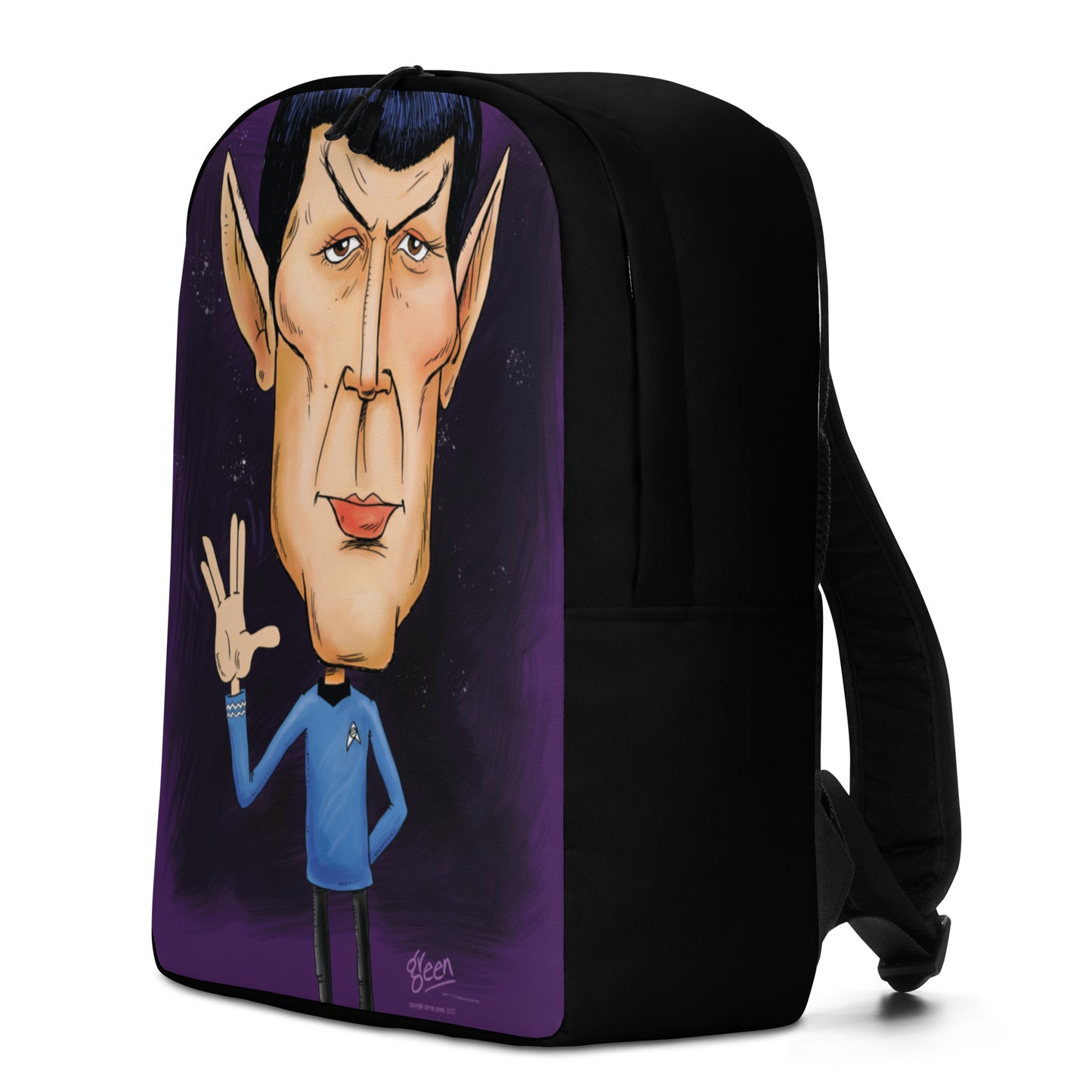 Water Resistant Backpack - Spock by Darren Green