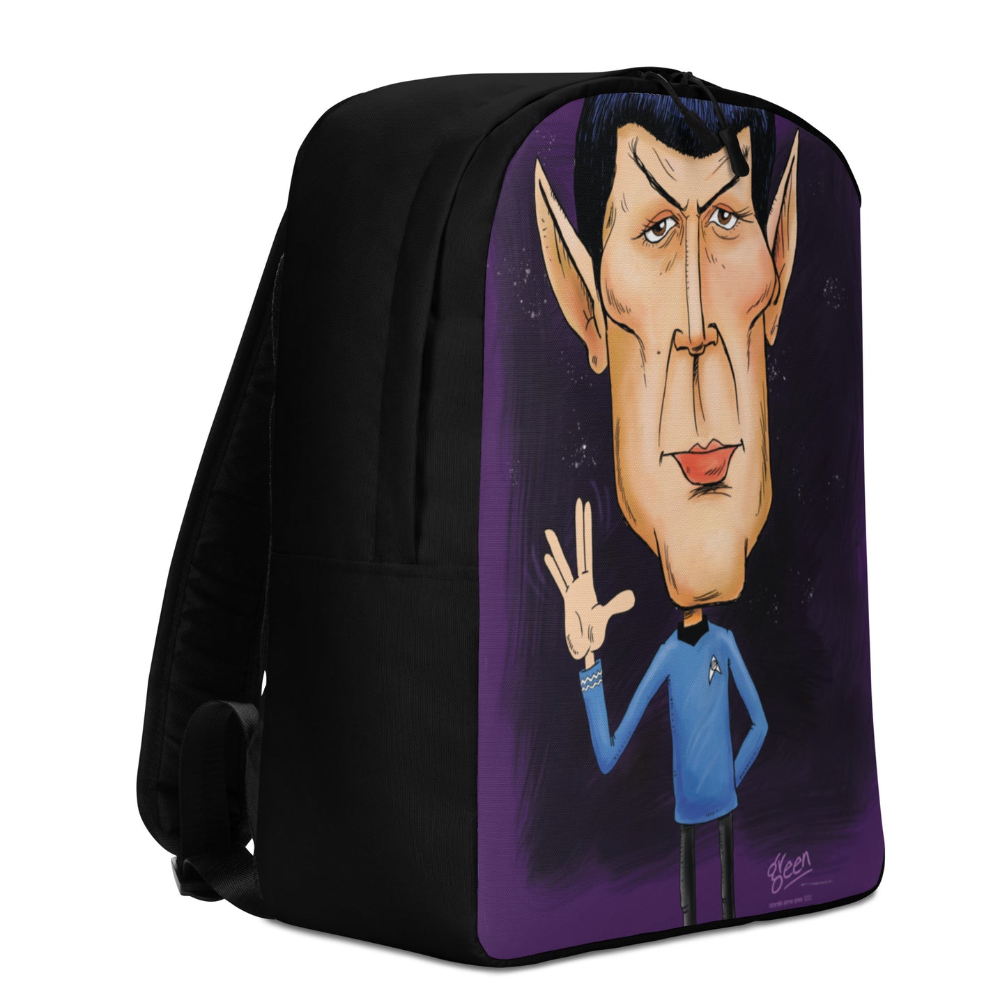 Water Resistant Backpack - Spock by Darren Green