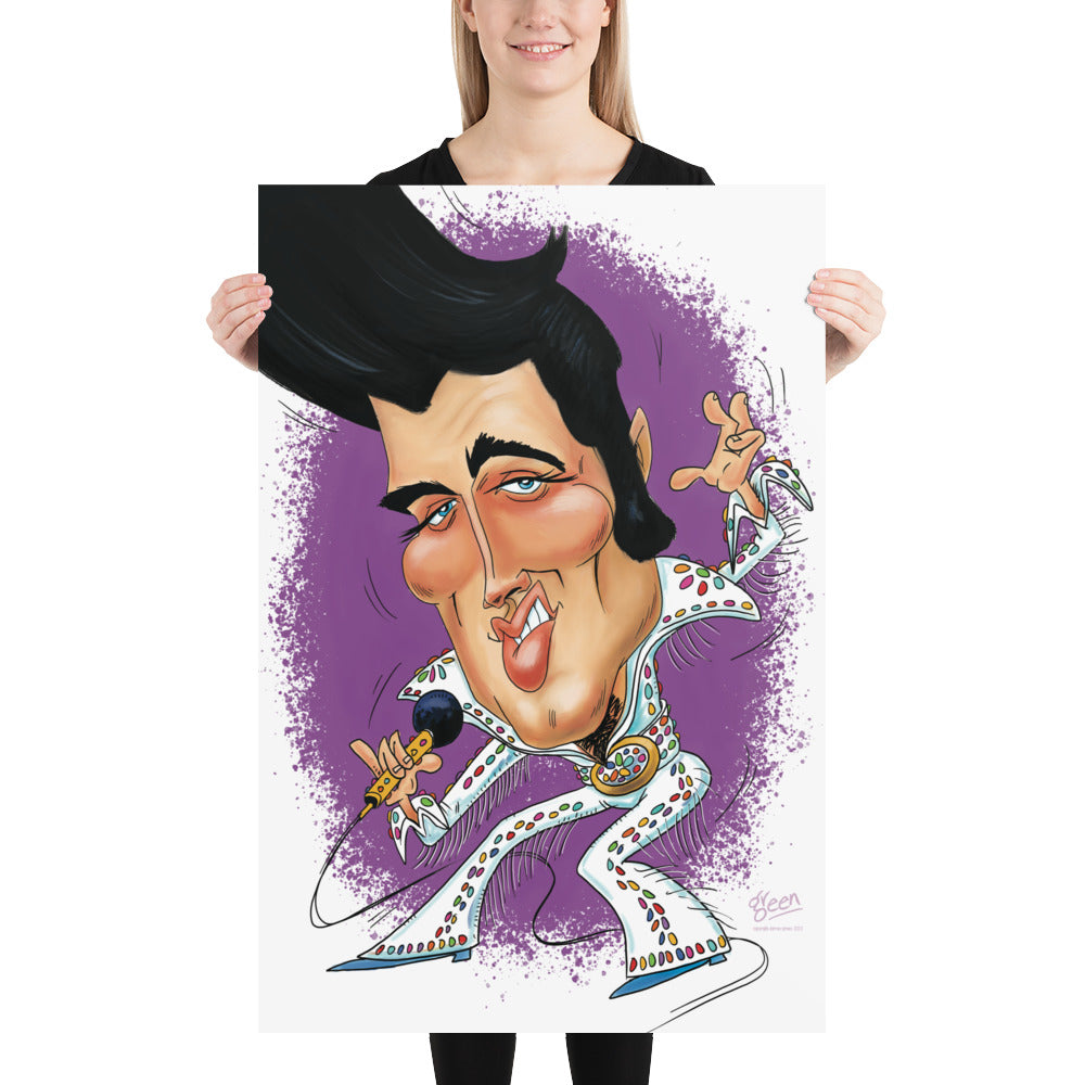 Full Colour Poster - 'Elvis' by Darren Green