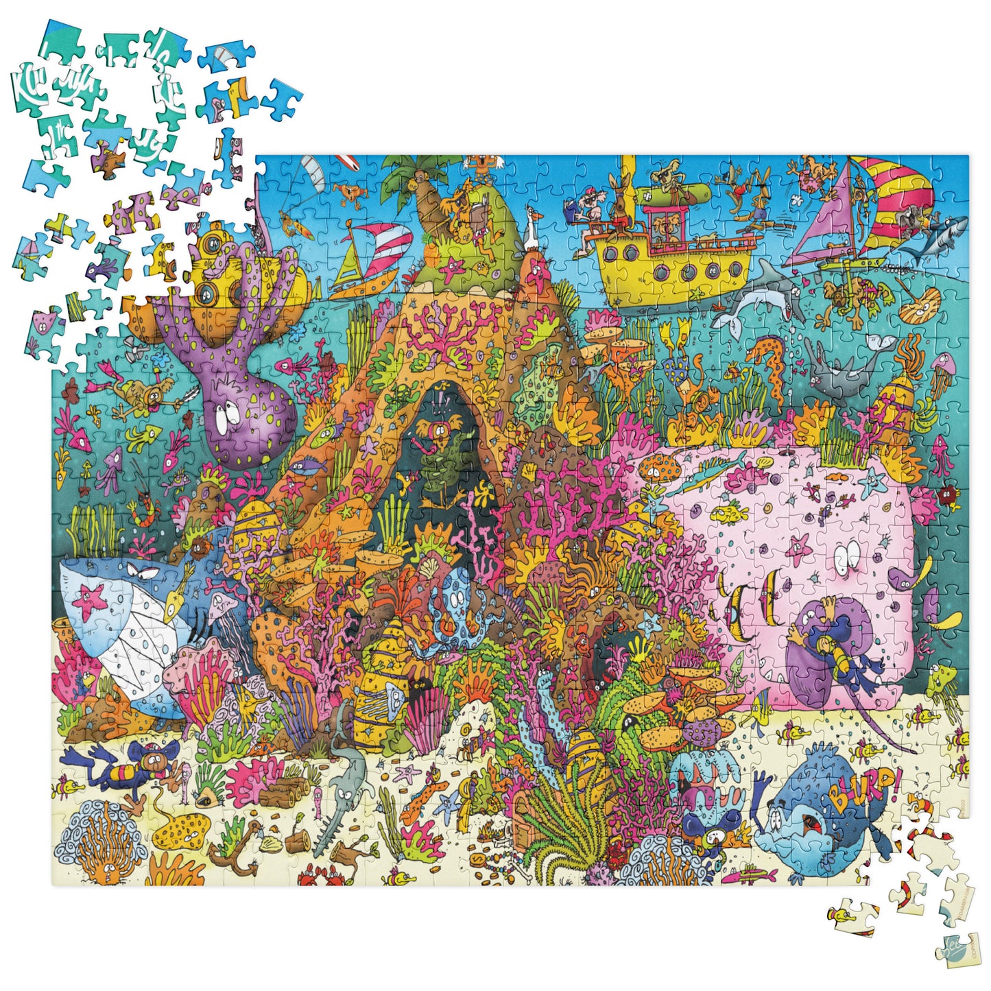 Jigsaw puzzle ( 520 Pieces) Koala Kids Barrier Reef Adventure by Darren Green - This product is available in US only.