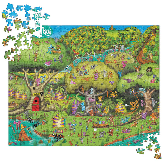 Jigsaw puzzle ( 520 Pieces) Koala Kids Treehouse Adventure by Darren Green - This product is available in US only.