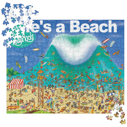 Jigsaw puzzle (520 pieces) Koala Kids Beach Adventure by Darren Green - This product is available in US only.