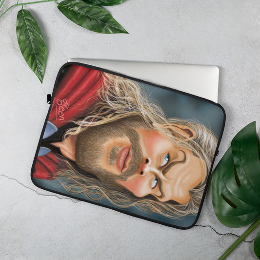 Laptop Sleeve Thor by Darren Green