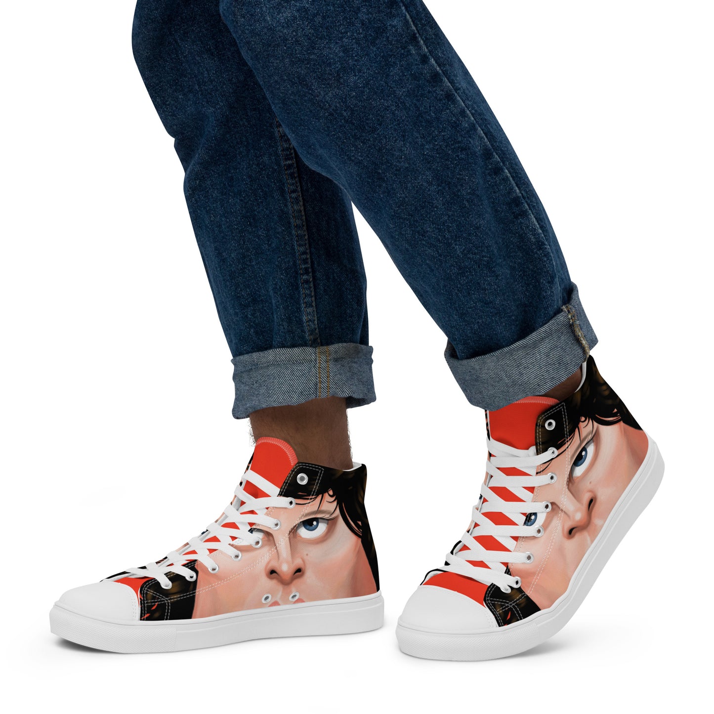 Ultra High top canvas (Mens) 'JIM' shoes by Darren Green