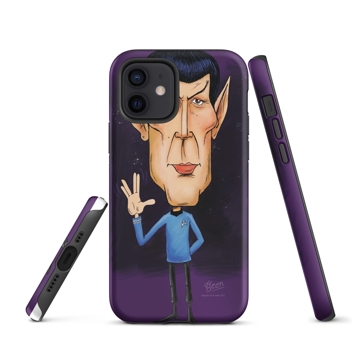 Tough iPhone case - 'Spock' by Darren Green