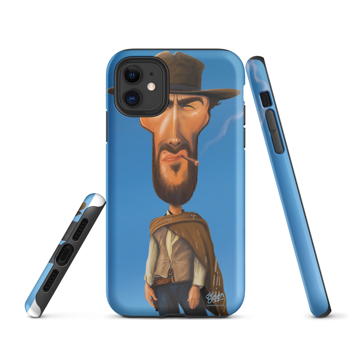 Tough iPhone case - 'Clint' by Darren Green