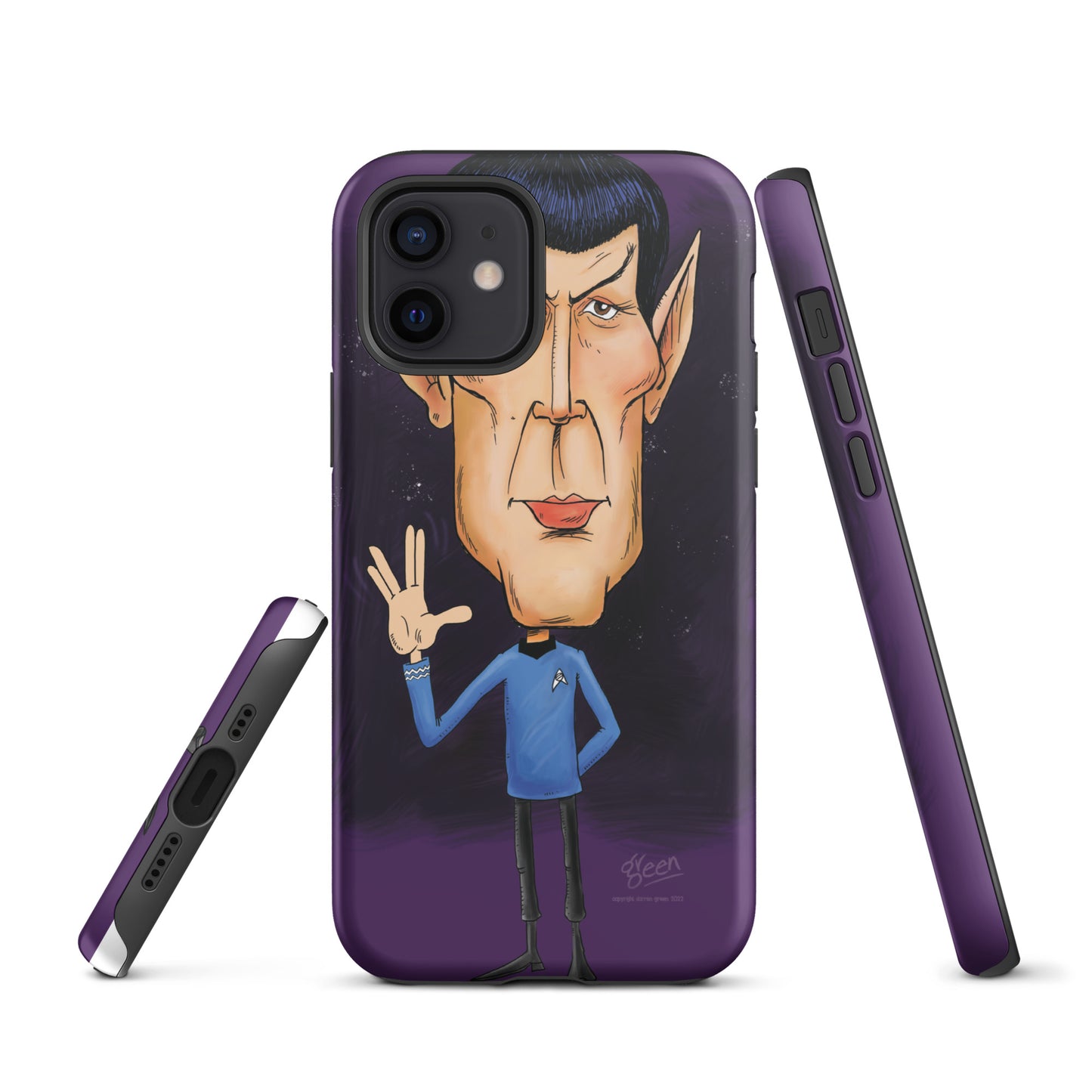 Tough iPhone case - 'Spock' by Darren Green