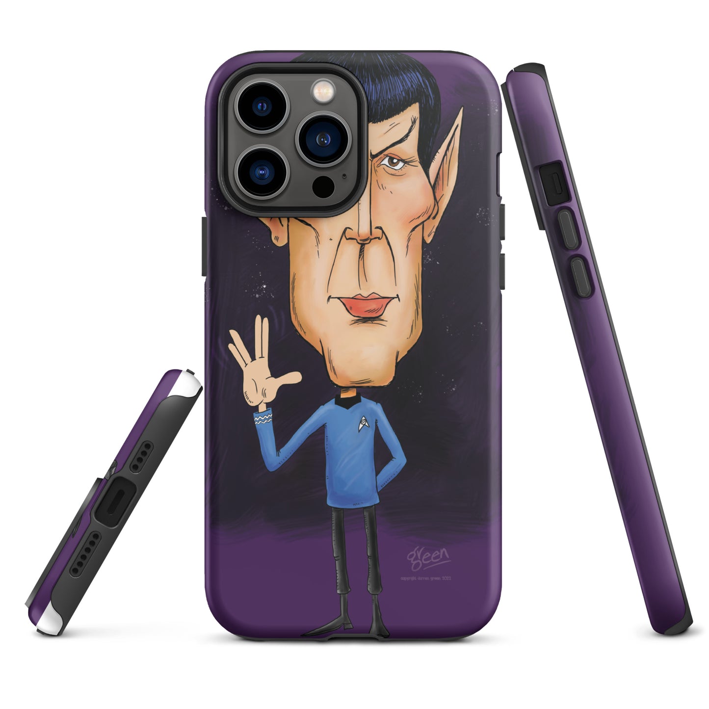 Tough iPhone case - 'Spock' by Darren Green