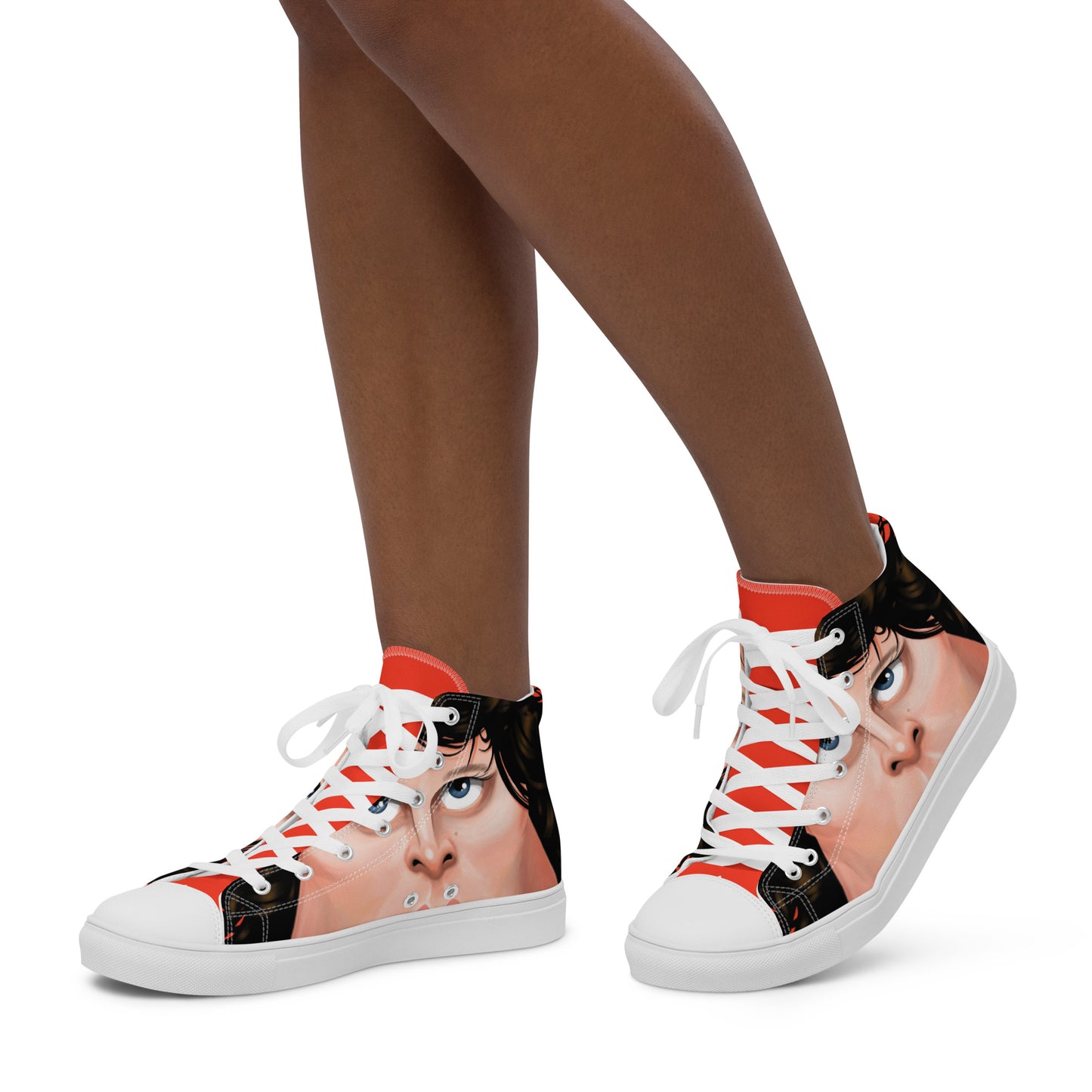 Ultra High top canvas (Womens) 'JIM' shoes by Darren Green