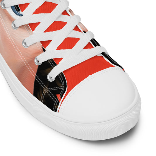 Ultra High top canvas (Womens) 'JIM' shoes by Darren Green